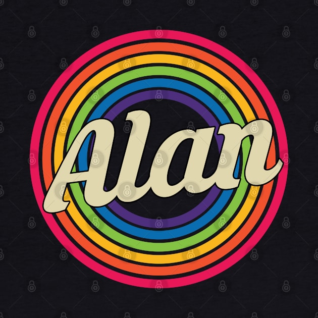 Alan - Retro Rainbow Style by MaydenArt